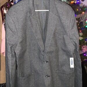 Built-In Flex Blazer, Charcoal Gray, Men XXL Tall
